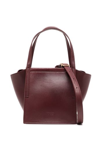 Yu Mei Milly trapeze leather bag - Rosso