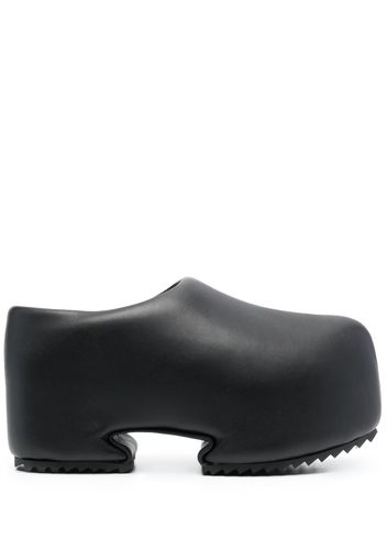 YUME YUME almond-toe faux-leather platform clogs - Nero