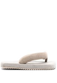 yume yume two-tone thong-strap sandals - Grigio