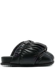 yume yume padded slip-on mules - Nero