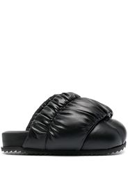 yume yume Tent shirred-strap sandals - Nero