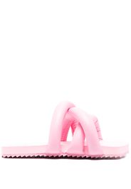 YUME YUME rounded-strap flat slides - Rosa