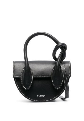 Yuzefi mini pretzel shoulder bag - Nero