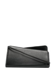 Yuzefi asymmetric leather tote bag - Nero