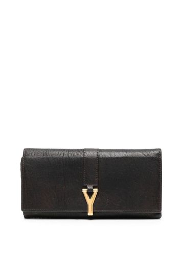 Yves Saint Laurent Pre-Owned Portafoglio continental 2013 - Marrone