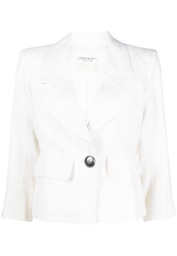 Yves Saint Laurent Pre-Owned Giacca monopetto anni '80 - Bianco