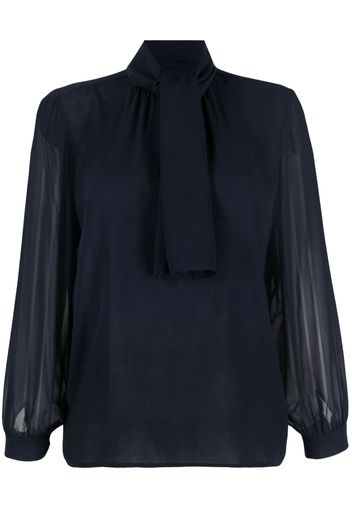 Yves Saint Laurent Pre-Owned Blusa semi trasparente anni '70