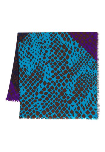 Yves Saint Laurent Pre-Owned Foulard con motivo pelle di serpente Pre-owned anni '80 - Marrone