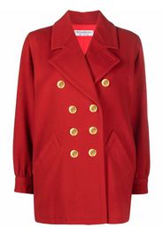 Yves Saint Laurent Pre-Owned Cappotto doppiopetto anni '90 - Rosso