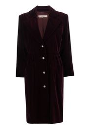 Yves Saint Laurent Pre-Owned single-breasted velvet coat - Viola