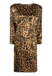 Yves Saint Laurent Pre-Owned Abito leopardato anni '80 - Marrone