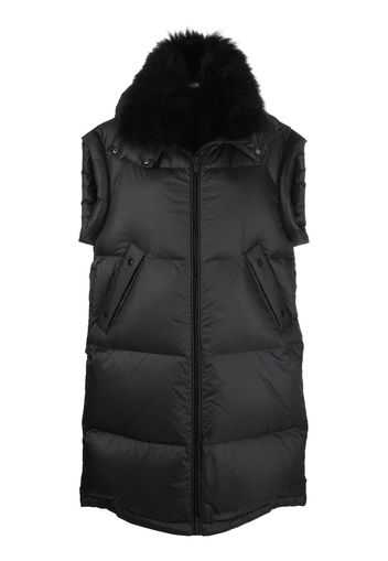 Yves Salomon Army feather-down hooded parka - Nero