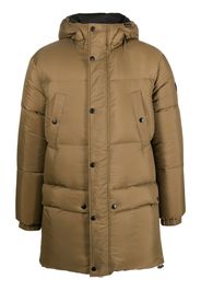 Yves Salomon Army hooded feather-down padded coat - Verde