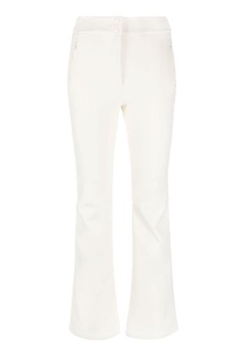 Yves Salomon high-rise button-waisted trousers - Toni neutri