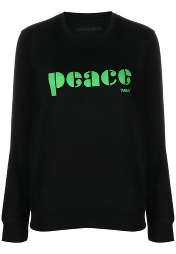 Yves Salomon logo-print sweatshirt - Nero