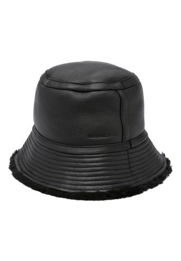 Yves Salomon reversible bucket hat - Nero