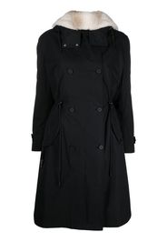 Yves Salomon Parka con shearling - Nero