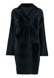 Yves Salomon oversized shearling coat - Blu