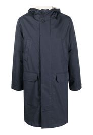 Yves Salomon shearling-lined hooded parka - Blu