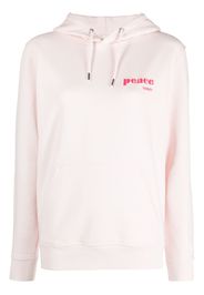 Yves Salomon logo-print hoodie - Rosa