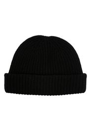 Yves Salomon ribbed wool-cashmere beanie - Nero