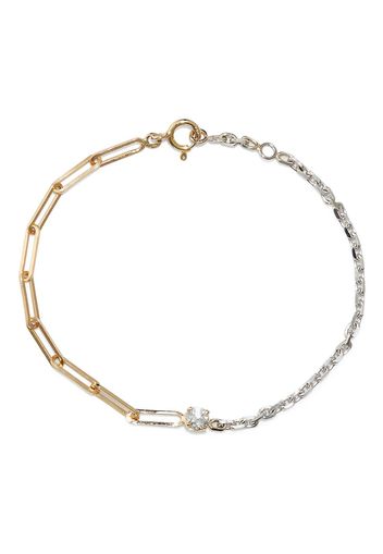 Yvonne Léon Collana a catena in oro bianco e giallo 18kt con diamanti