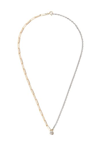 Yvonne Léon YVONN 18K YGWG .5CT PEAR DIA CHAIN NKLC - Oro