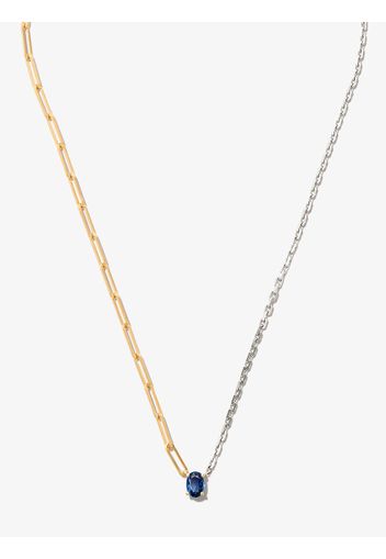 Yvonne Léon 9kt and 29kt gold sapphire necklace - Argento