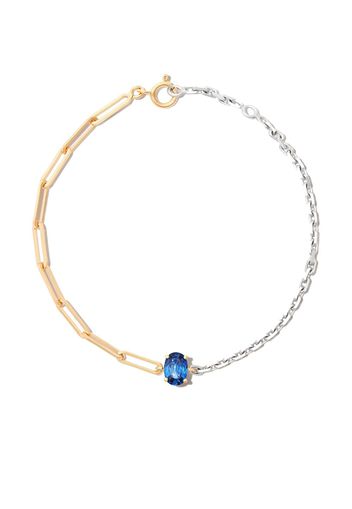 Yvonne Léon 9kt yellow and white gold sapphire bracelet - Argento