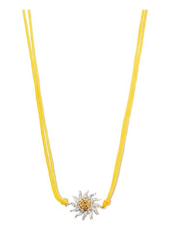 YVONNE LÉON 9kt yellow gold Daisy citrine necklace - Oro