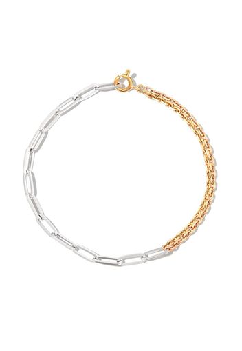 Yvonne Léon 18kt white and yellow gold chain bracelet - Argento