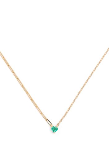 Yvonne Léon 18kt yellow gold Collier emerald necklace - Oro