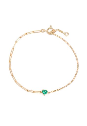 Yvonne Léon 18kt yellow gold Collier emerald bracelet - Oro