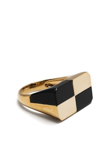 Yvonne Léon 9kt yellow gold onyx ring - Oro