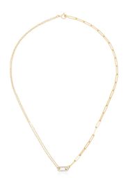 18K yellow gold diamond link choker