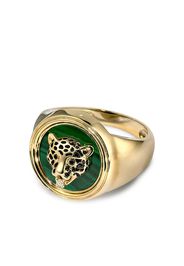 Yvonne Léon 9K yellow gold Leopard signet ring - Oro