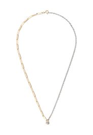 Yvonne Léon YVONN 18K YGWG .5CT PEAR DIA CHAIN NKLC - Oro