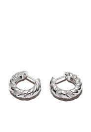 Yvonne Léon 18kt white gold huggie earrings - Argento