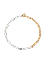 Yvonne Léon 18kt white and yellow gold chain bracelet - Argento