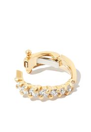 YVONNE LÉON 18kt yellow gold diamond hoop earrings - Oro