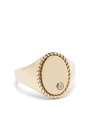 Yvonne Léon 9kt yellow gold Chevalier Oval signet ring - Oro