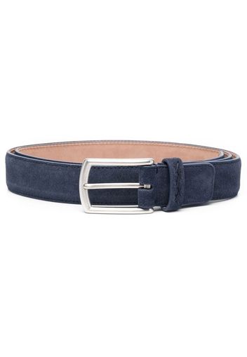 Z Zegna buckle-fastening leather belt - Blu