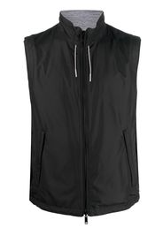 Z Zegna reversible cashmere gilet - Nero