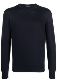 Z Zegna crew-neck cashmere jumper - Blu