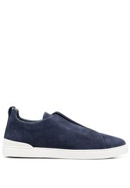 Z Zegna slip-on suede trainers - Blu