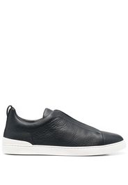 Z Zegna slip-on leather trainers - Blu