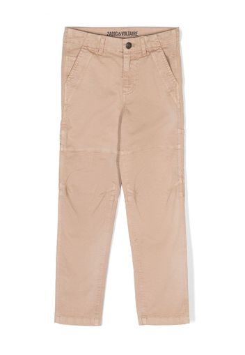 Zadig & Voltaire Kids Pantaloni dritti con applicazione - Toni neutri