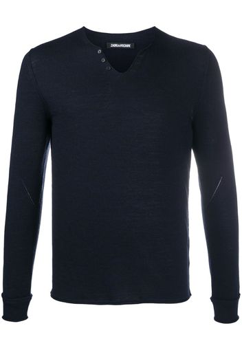 Monastir Henley-neck sweater