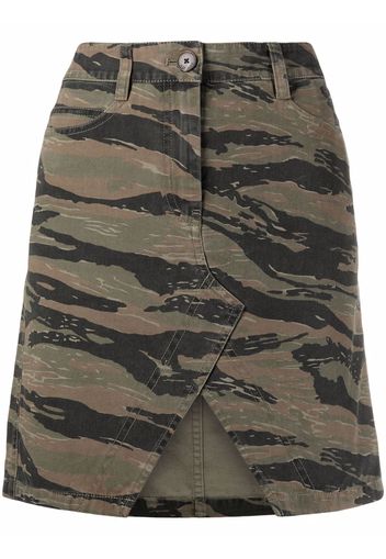 Zadig&Voltaire Gonna svasata con stampa camouflage - Verde