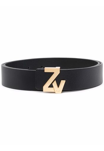 Zadig&Voltaire Cintura con fibbia con logo - Nero